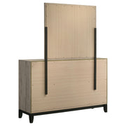 Valen 6-drawer Bedroom Dresser and Mirror Light Taupe - 215913M