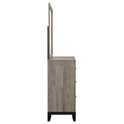 Valen 6-drawer Bedroom Dresser and Mirror Light Taupe - 215913M