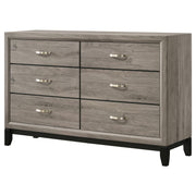 Valen 6-drawer Bedroom Dresser Cabinet Light Taupe - 215913