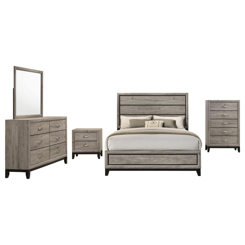 Valen Five-piece California King Bedroom Set Light Taupe - 215911KW-S5