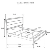 Valen Five-piece Eastern King Bedroom Set Light Taupe - 215911KE-S5