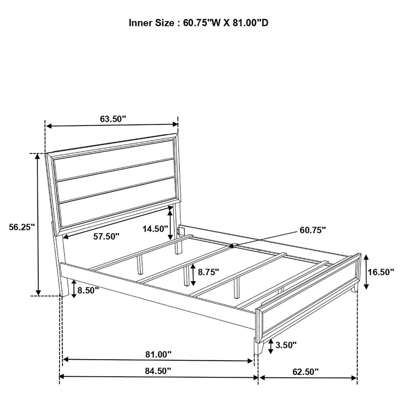 Valen Four-piece Queen Bedroom Set Light Taupe - 215911Q-S4