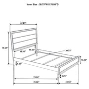 Valen Four-piece Twin Bedroom Set Light Taupe - 215911T-S4