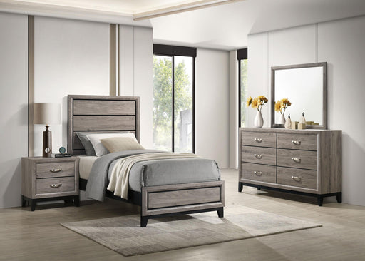 Valen Four-piece Twin Bedroom Set Light Taupe - 215911T-S4