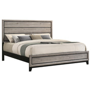Valen Wood Eastern King Panel Bed Light Taupe - 215911KE