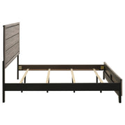 Valen Wood Eastern King Panel Bed Light Taupe - 215911KE