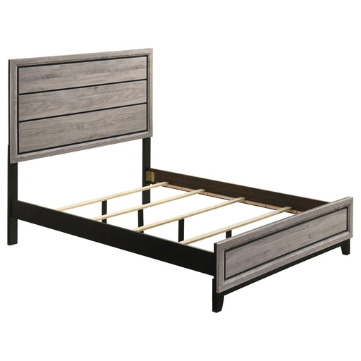 Valen Wood Full Panel Bed Light Taupe - 215911F