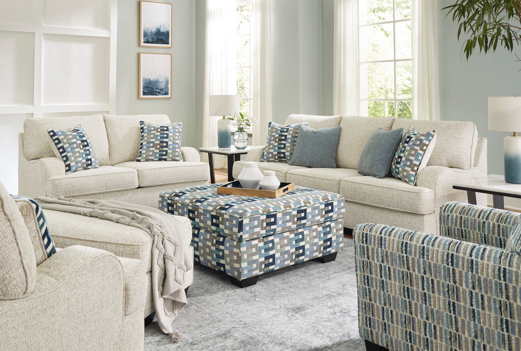 Valerano Parchment Living Room Set - Gate FurnitureLiving Room Set