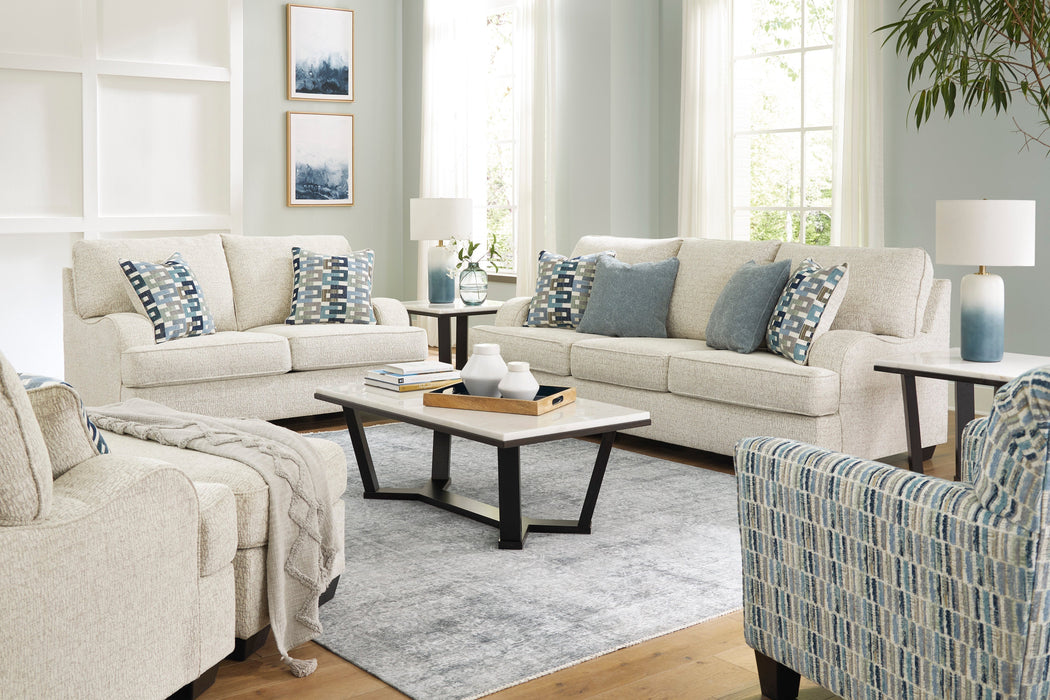 Valerano Parchment Living Room Set - Gate FurnitureLiving Room Set