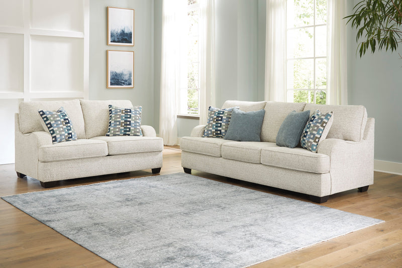 Valerano Parchment Living Room Set - Gate FurnitureLiving Room Set