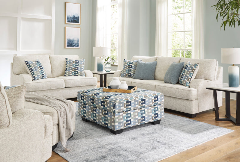 Valerano Parchment Living Room Set - Gate FurnitureLiving Room Set