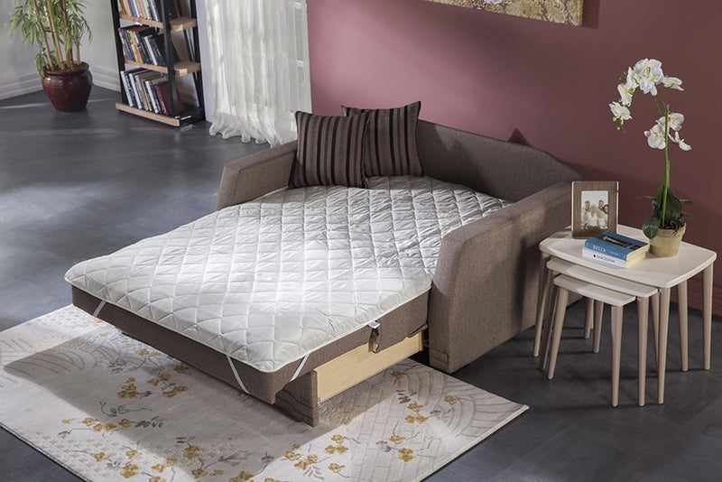 Valerie Love Seat (Redeyef Brown) 3 Pieces - Lara FurnitureLoveseat