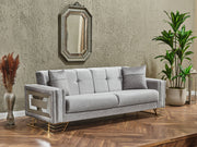 Valero Convertible Loveseat in Beige - 200-SER-VAL-STAR240-2