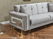 Valero Convertible Loveseat in Beige - 200-SER-VAL-STAR240-2