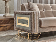 Valero Convertible Loveseat in Light Grey - 200-SER-VAL-STAR244-2