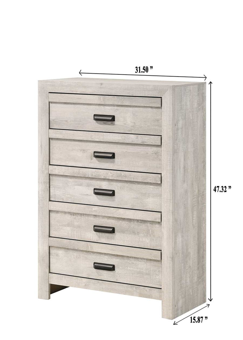 Valor Beige Bedroom Set - Lara FurnitureBedroom Set