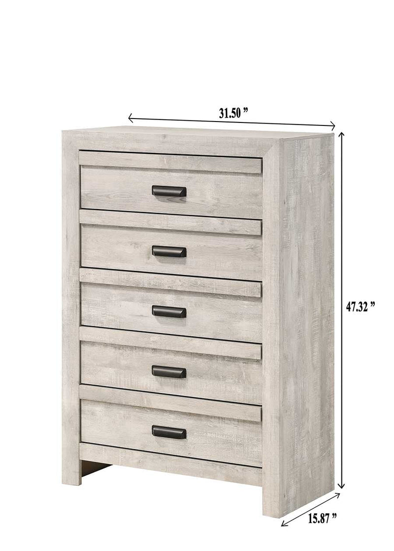 Valor Beige Panel Bedroom Set - Lara FurnitureBedroom Set