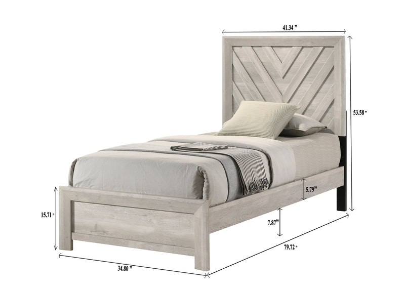 Valor Beige Youth Bedroom Set - Lara FurnitureYouth Bedroom Set