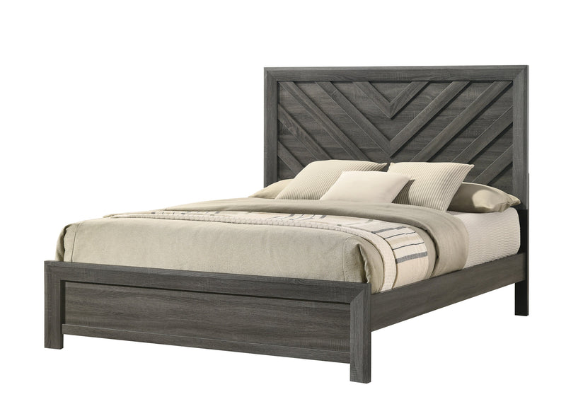Valor Gray Full Panel Bed - Lara FurnitureFull Bed