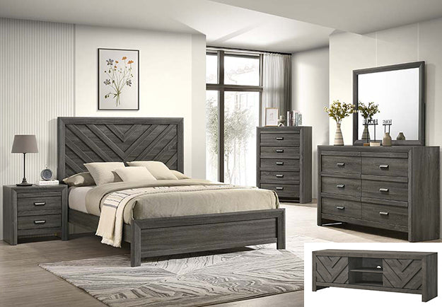 Valor Q Headboard/Footboard-Grey - B9335-Q-HBFB