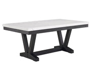 Vance Dove Faux Marble Dining Set - Lara FurnitureDining Room Set