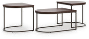 Vanmore Dark Brown Table (Set of 3) - T199-13
