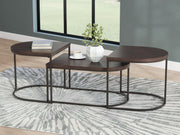 Vanmore Dark Brown Table (Set of 3) - T199-13