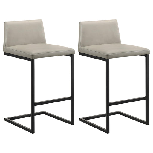 Vardon Genuine Leather Bar Stool Tan (Set of 2) - 182226TAN