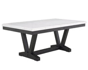 Varley Dove Genuine Marble Dining Set - Lara FurnitureDining Room Set