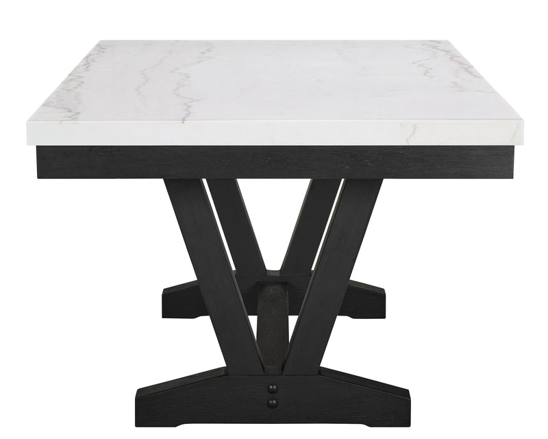 Varley Dove Genuine Marble Dining Set - Lara FurnitureDining Room Set