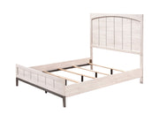 Veda Chalk King Panel Bed - Lara FurnitureKing Bed