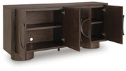 Veeda Dark Brown Accent Cabinet - A4000703