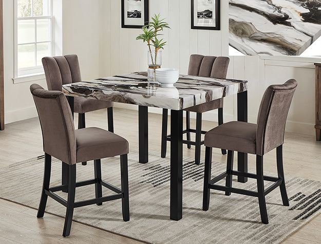 Vega Faux Marble Ct Height Table - 1720T-4545