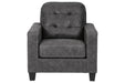 Venaldi Gunmetal Chair - Gate FurnitureAccent Chair