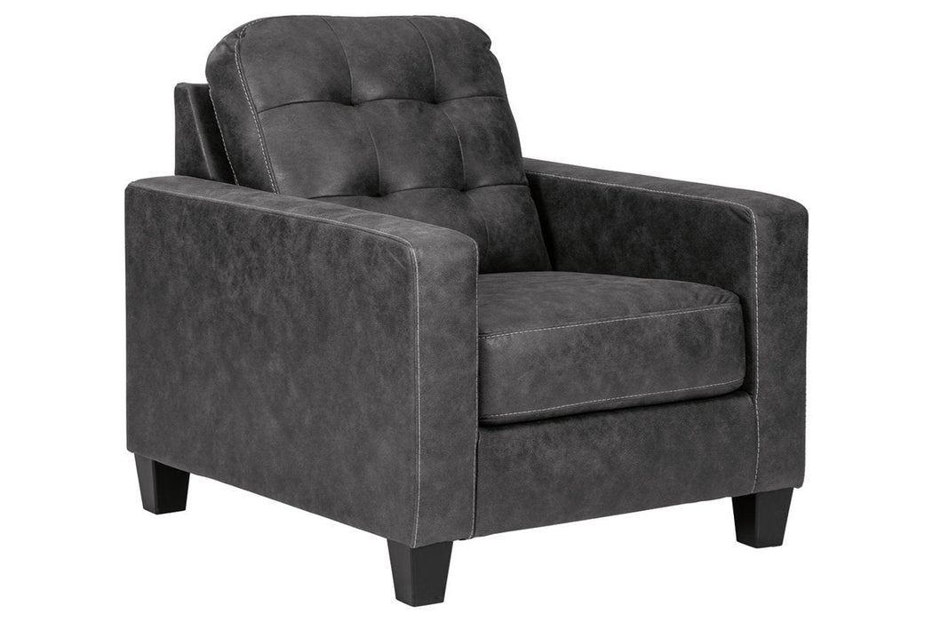 Venaldi Gunmetal Chair - Gate FurnitureAccent Chair