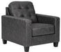 Venaldi Gunmetal Chair - Gate FurnitureAccent Chair