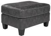 Venaldi Gunmetal Ottoman - Gate FurnitureOttoman