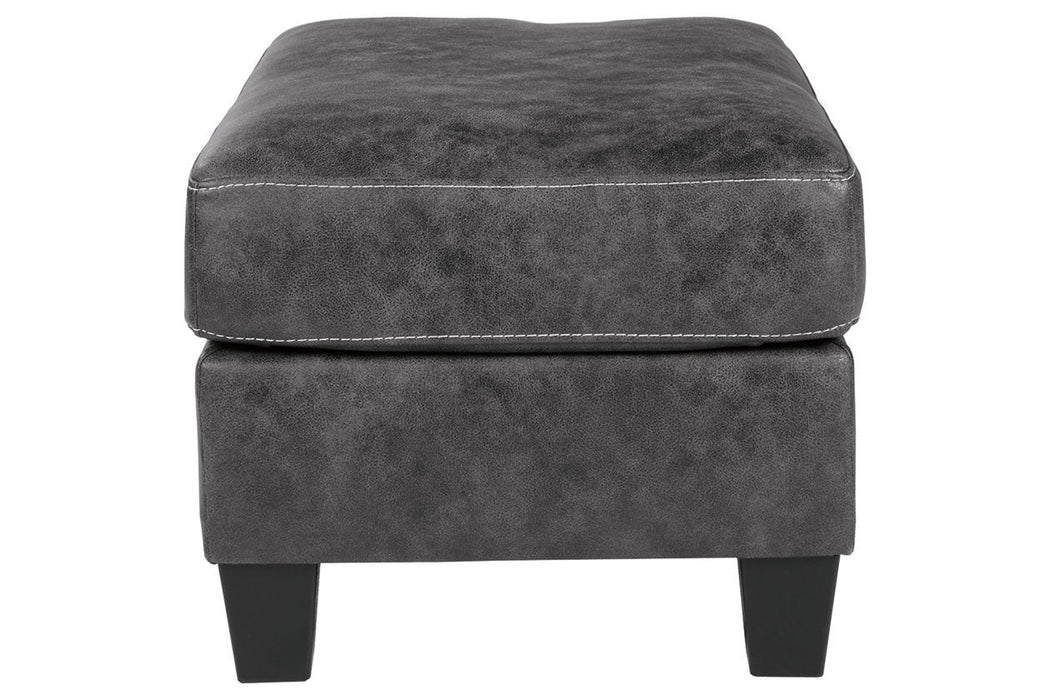 Venaldi Gunmetal Ottoman - Gate FurnitureOttoman