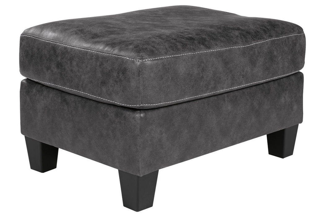 Venaldi Gunmetal Ottoman - Gate FurnitureOttoman
