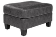 Venaldi Gunmetal Ottoman - Gate FurnitureOttoman