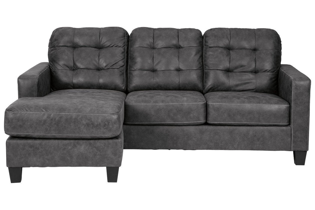 Venaldi Gunmetal Sofa Chaise - Gate FurnitureSectional