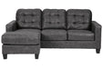 Venaldi Gunmetal Sofa Chaise - Gate FurnitureSectional
