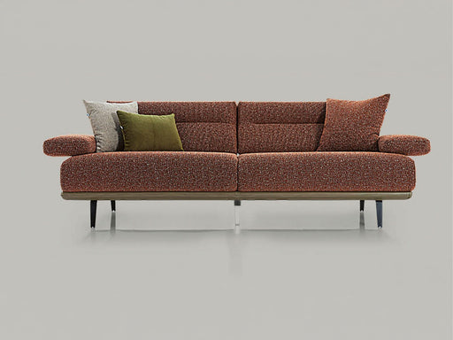 Venedik Convertible 4 Seat Sofa in Brick - 200-ELI-VEN-LS-12-4