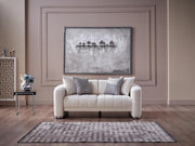 Venice Accent Chair (Merit Cream) Chrome Leg - Lara FurnitureLiving Room Chair