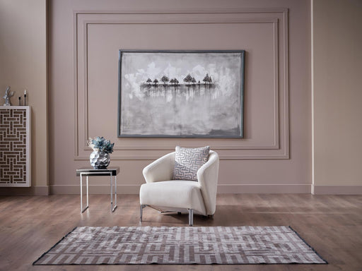 Venice Accent Chair (Merit Cream) Chrome Leg - Gate FurnitureLiving Room Chair