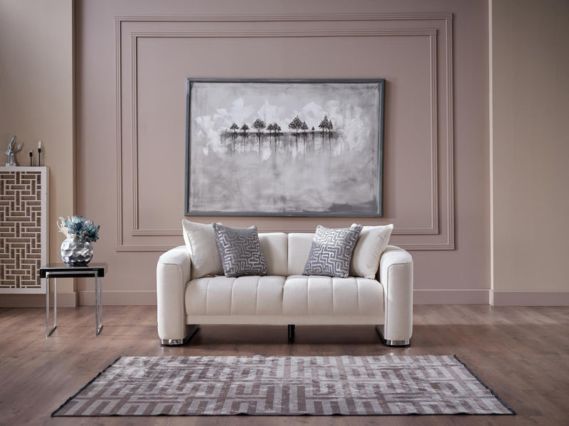 Venice S (Merit Cream) Living Room Set - Lara FurnitureLiving Room Set