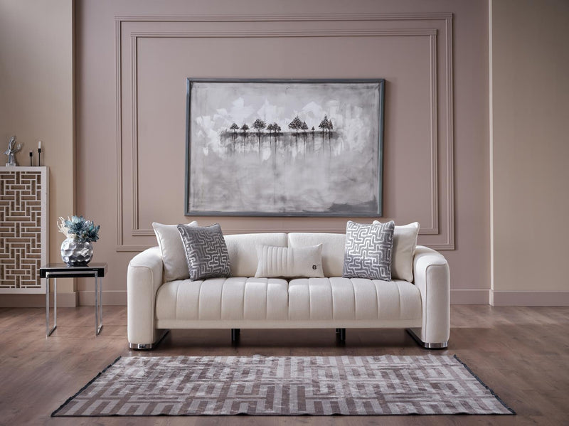 Venice S (Merit Cream) Living Room Set - Lara FurnitureLiving Room Set