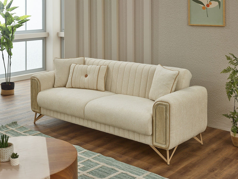 Venta Convertible Loveseat in Brown - 200-SIM-VEN-CALVE10-2
