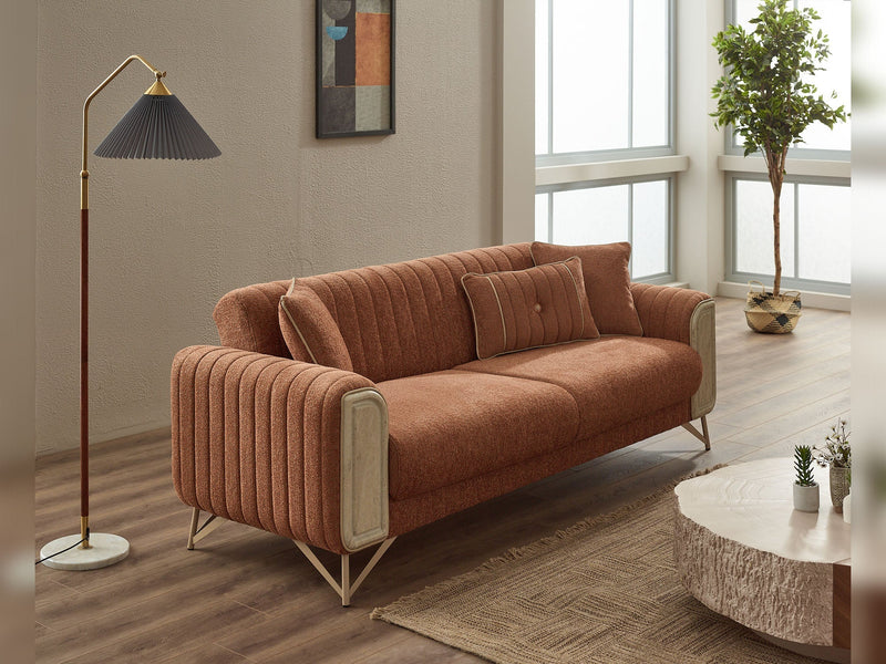 Venta Convertible Sofa in Brown - 200-SIM-VEN-CALVE10-3