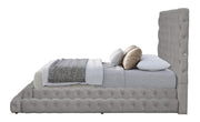 Vera - Gray Upholstered Queen Bed with USB Charger - B151-Q-Bed